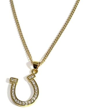 Rachel Nathan Lucky Pavé Horseshoe - Metallic