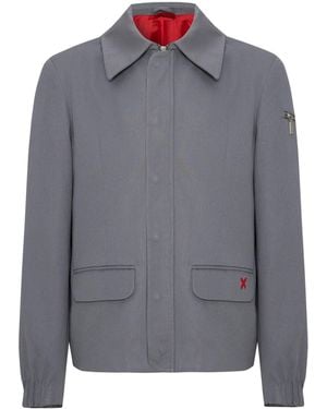 Pcfg Pure Cotton Puffer Gabardine Jacket - Gray
