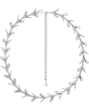 Lucy Quartermaine Solid Sterling Sycamore Necklace - White