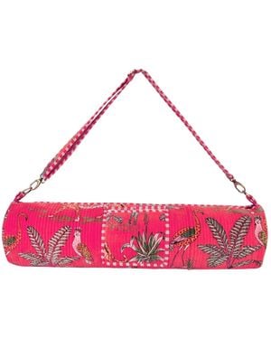 Conscious Yoga Collective The Velvet Jungle Yoga Bag - Pink