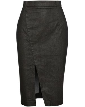 Conquista Dusty Pencil Skirt By Fashion - Black