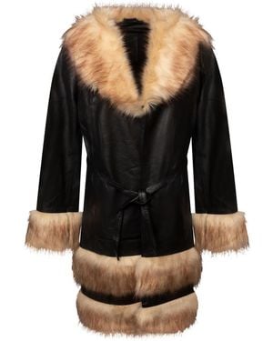 Zasta Studio Jardesca Royale Leather Coat - Black