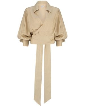 Dref Cosmo Wrap Top - Natural