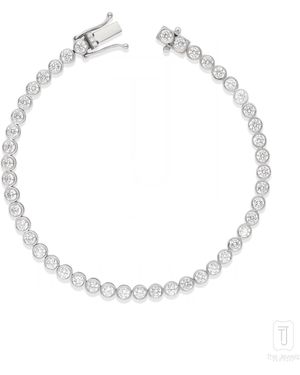 The Jewelz Neutrals 'Moonlit Grace' Tennis Bracelet - White