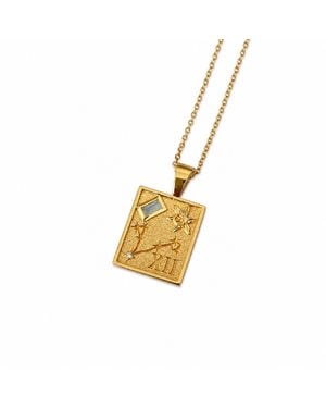 Cier Pisces Zodiac Necklace - Metallic