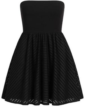 Conquista Strapless Two-In-One Mini Dress - Black