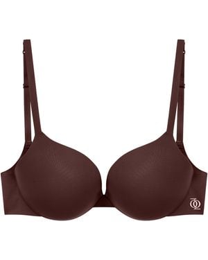 GOD SAVES QUEENS Neutrals Second Skin Ultimate Push-Up Bra Espresso - Brown