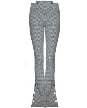 Mirimalist Viva Checked Pants - Gray