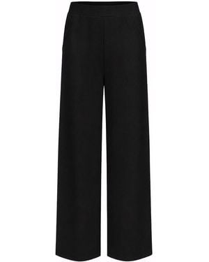 Exquise Shayna K Pants Wide Leg Knit Pants - Black