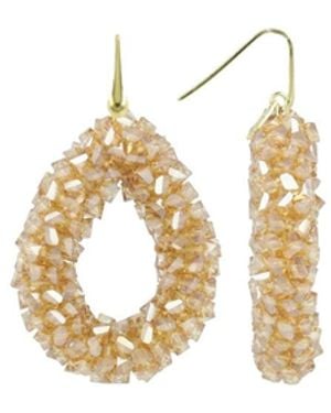 LOTT.gioielli Neutrals Raw Drop Earrings L - Metallic