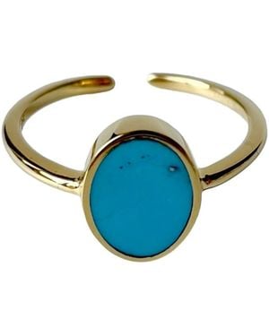 Fi Collection Plated Ring - Blue