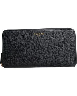 Nazzar Neutrals Leather Jewellery Organizer Case - Black
