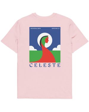 Anchor and Crew Cotton Three Celeste Editions Organic Cotton T-Shirt - Pink