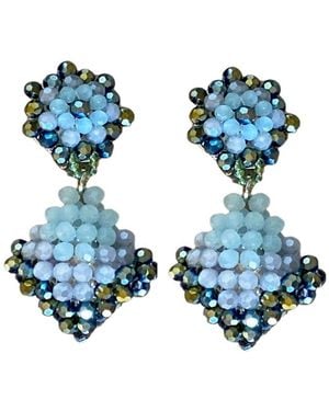 Fairchild Baldwin Teardrop Earrings Iridescent - Blue