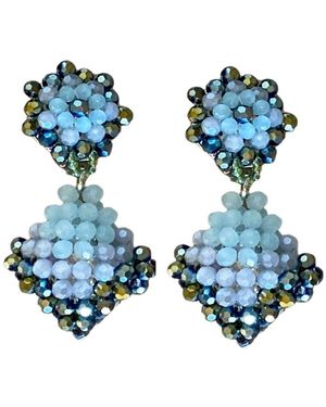 Fairchild Baldwin Teardrop Earrings Iridescent - Blue