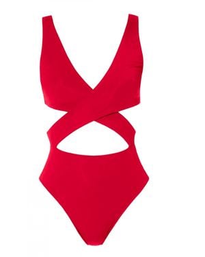 AGGI by HALEWSKI Nola Bodysuit - Red