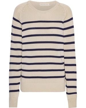 GROBUND Helga Knit Sweater - White