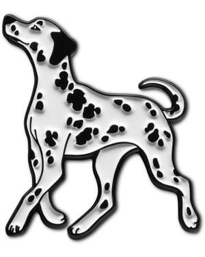 Make Heads Turn Enamel Pin Dalmatian Dog - Black