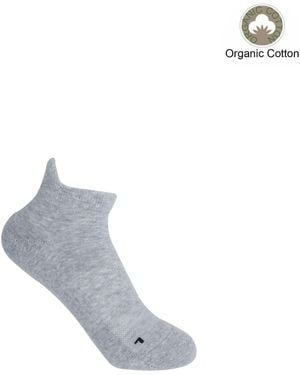 Peper Harow - Made in England Organic Trainer Sport Socks – - Grey