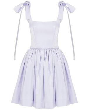 NAZLI CEREN Sibby Mini Dress In Lilac - Blue