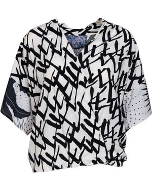 ARTISTA Neutrals Rhythm Overlapped Blouse - Black
