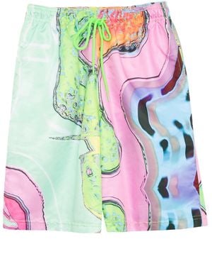 Paloma Lira Pastel Long Shorts - Multicolour