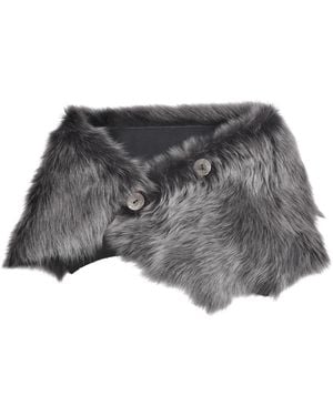 Owen Barry Sheepskin Shrug Briza Ailsa Wrap - Gray