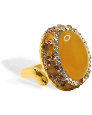 VIEA Solara Cocktail Ring - Yellow