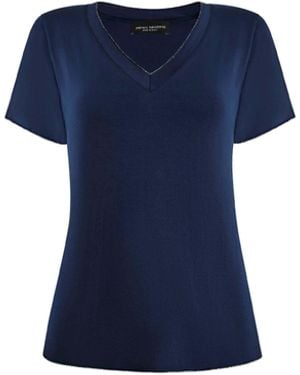 James Lakeland V-Neck T-Shirt - Blue