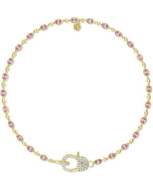 Cloud Haven Studded Clasp Necklace - Metallic