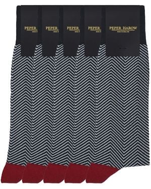 Peper Harow - Made in England Groomsmen's Socks Bundle - Blue