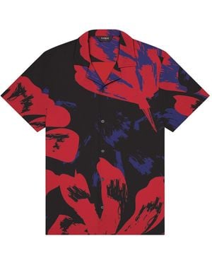 Playaluxe Saint Tropez Cabana Shirt Floral - Red