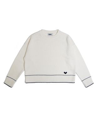 Gigi Knitwear Lara Charm Jumper - White