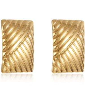 The Perfect Hoop The Selene Earring - Metallic