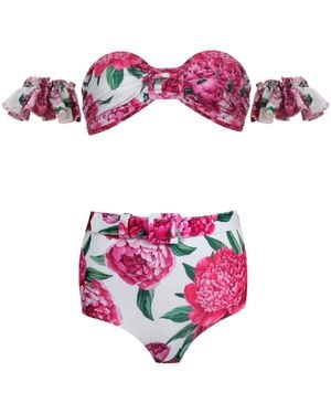 Nur Karaata Marigold Bikini Set - Purple