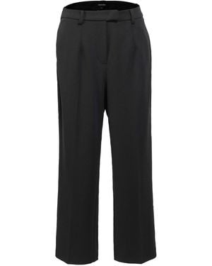 Smart and Joy Pleated Tapered Cigarette Trousers - Black