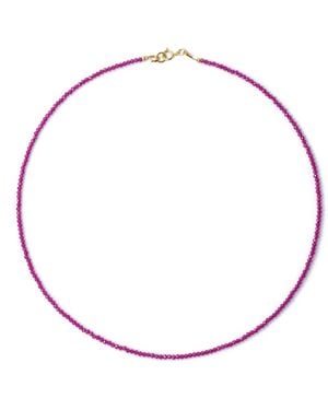 Bombyx House Tiny Ruby Necklace - Red