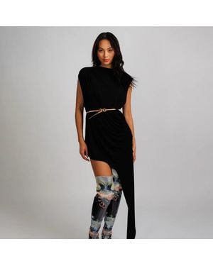 Chuks Collins Bri Sleeveless Dress-Top - Black