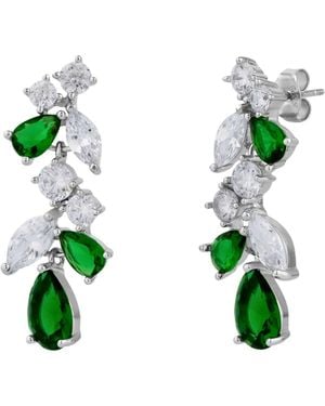 Spero London Fancy Drop Tree Branch Earring - Green