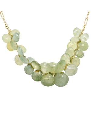 Lori Kaplan Design Chunky Prehnite Bib Necklace - Green