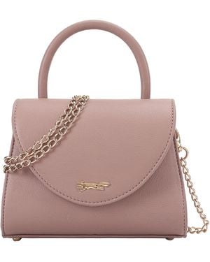 Paul Costelloe Cilo Leather Crossbody Bag - Pink