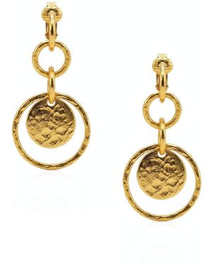 Jaredjamin Peacock Preen Clip-On Earrings - Metallic