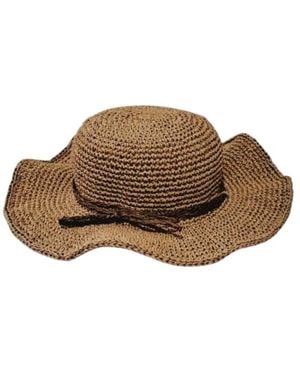 Springmoonatelier Handmade Raffia Summer Hat Stylish And Adjustable - Brown