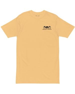 Anchor and Crew Vintage Gustatory Originals Because No Good Day. Heavy Cotton Embroidered T-Shirt - Natural