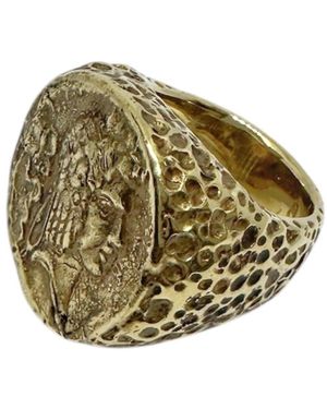 Tg-Jewellery by Tamara Gervasio Chunky Roman Coin Ring - Metallic