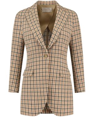 Vulto Wool-Silk Blazer - Brown