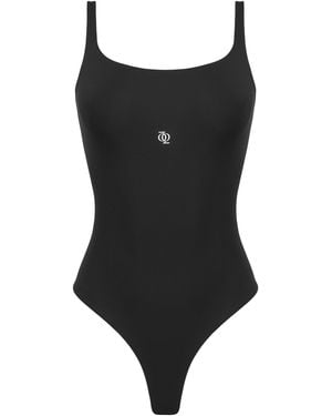 Second Skin Solution Second Skin Square-Neck Bodysuit - Black