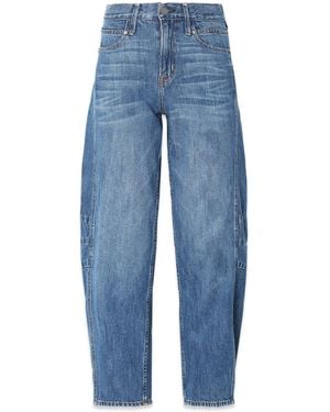 NOEND Ava Flutter Slung Fit Jeans - Blue