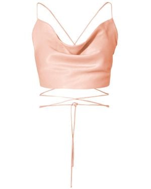 AGGI by HALEWSKI Lucia Interface Tan Top - Pink