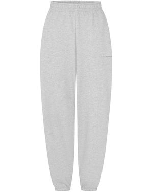 Not Basics Organic Cotton Joggers, Light Marl - White